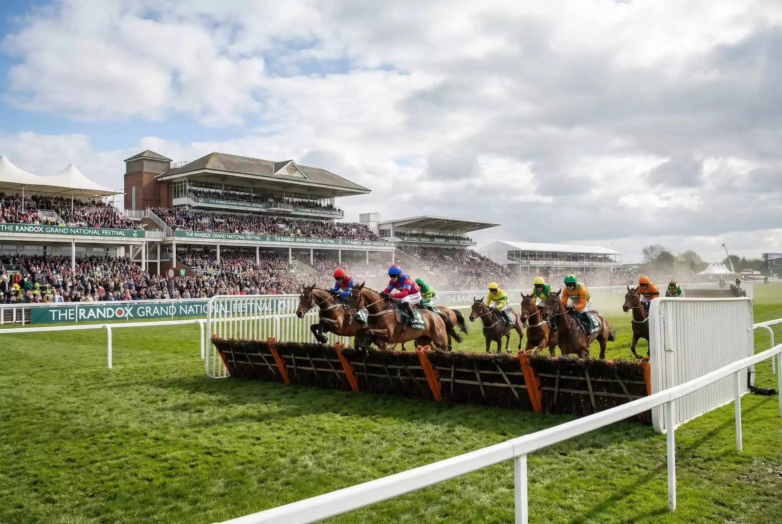 Aintree Festival non runners — horses on Mildmay Course during festival week