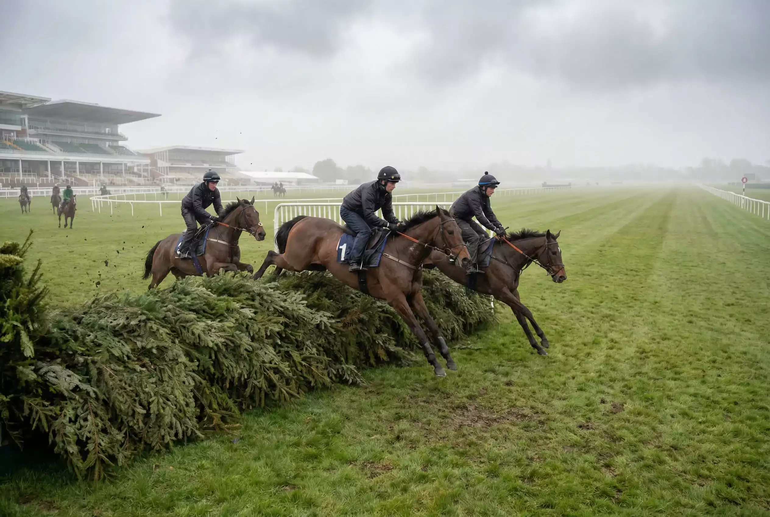 Grand National non runners — horses jumping the famous Aintree fences